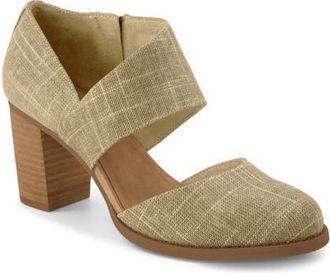 Toms Milan Nova Block Heel Pump in Gold at Nordstrom, Size 8.5