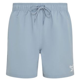 Reebok Badeshorts REEBOK Yale, Herren, Gr. L, N-Gr, blau (upgrade blau), Microfaser, Polyester, clean, unifarben, Badehosen Badeshorts, mit Kordelzug und ela