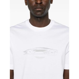 HUGO BOSS Graphic Cotton T-Shirt - White