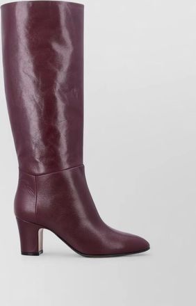 Alberta Ferretti leather knee-high boots