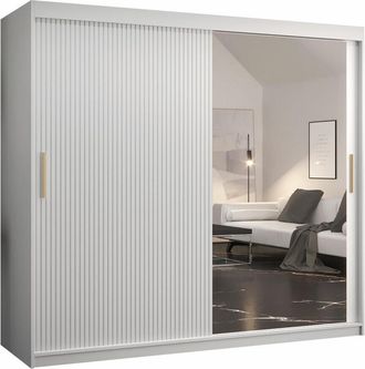 Mirjan24 Mobilier1 - Armario Hartford 403, Blanco, 200x200x62cm, Puertas De Armario: Correderas, N&uacute;mero De Estantes: 0