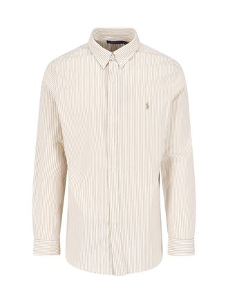 Polo Ralph Lauren Camicia A Righe Logo