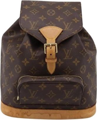 Louis Vuitton Pre-owned Vintage Rugzak - Dames - Vintage Rugzakken - Bruin - ONE Size - Leer - Vintage