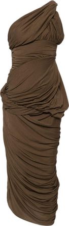 Rick Owens Lido dress - women - Cashmere/Organic Cotton - 42 - Brown