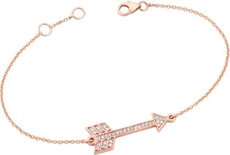 Ariana Rabbani Diamond Arrow Bracelet Yellow Gold