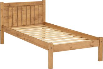 Seconique MAYA 3 SINGLE BED - DISTRESSED WAXED PINE - SECONIQUE | TJ Hughes