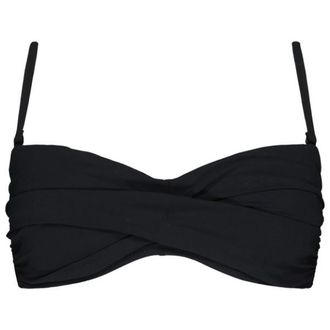 Barts Solid Twisted Bandeau Bikini-Top f&uuml;r Damen | schwarz