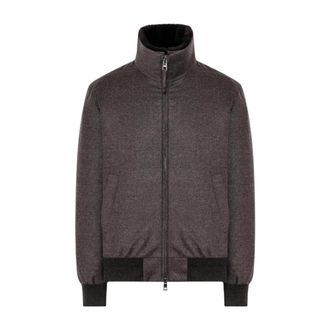 Duno Onorio Bomberjack - Heren - Bomber jackets - Bruin - M - Wol - Jassen