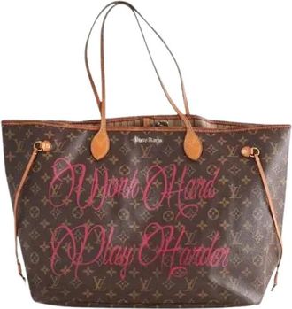 Louis Vuitton Pre-owned The Graphic Neverfull GM - Dames - Vintage Shopper - Bruin - ONE Size - Leer - Vintage