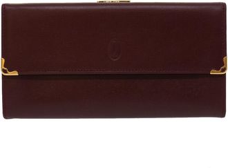Cartier Must De Cartier Red Leather Wallet (Pre-Owned)