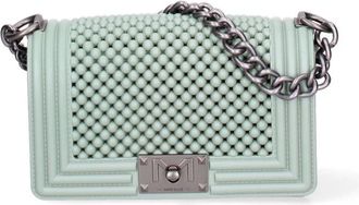 Marc Ellis Gewatteerde PVC Handtas - Dames - Schoudertassen - Groen - ONE Size - Tassen