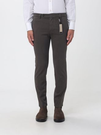 Manuel Ritz Pantaloni chino in cotone stretch slim fit con charm logato