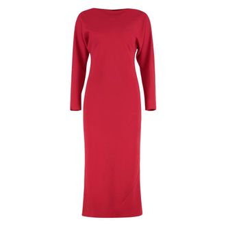 Alberta Ferretti Dames, Jurken, Rood, Maat: M Viscose