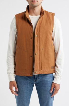 Pendleton Pine Grove Cotton Canvas Vest in Whisky at Nordstrom, Size Xx-Large
