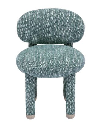 TOV Furniture Tov Furniture Manu Knubby Performance Fabric Vanity Side Chair
