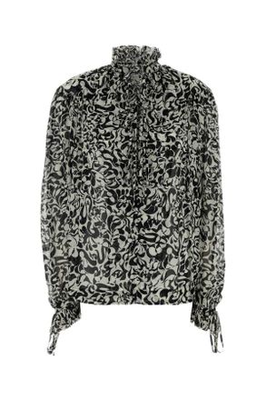 Dries Van Noten Printed Viscose Catya Blouse