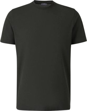 Zanone Katoenen T-shirt - Heren - T-shirts - Groen - 2XL - Katoen - Tops