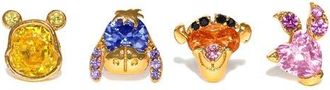 Girls Crew Disney Welcome to Hundred Acre Woods Set of 2 Mismatched Stud Earrings in Gold at Nordstrom