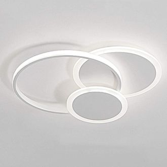 Trade Shop Trade Shop - Copy Of Plafoniera Led 32 W Rettangolare Oro Design Moderno Lampadario A Soffitto 50224