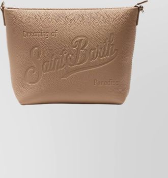 MC2 Saint Barth adjustable strap shoulder bag gold tone