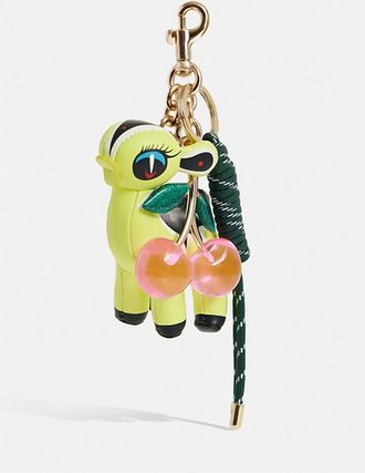 Essentiel Iboni Bambi Key Hanger In Yellow/pink/green