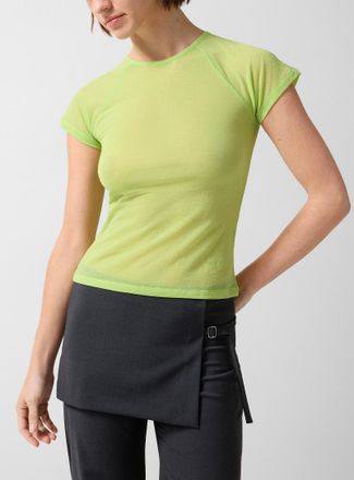 Paloma Wool Womens Omu sheer raglan T-shirt