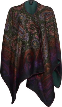 Etro Cappa Reversibile con Motivo Paisley D&eacute;grad&eacute; - - Jackets - Donna - Multicolore - ONE SIZE