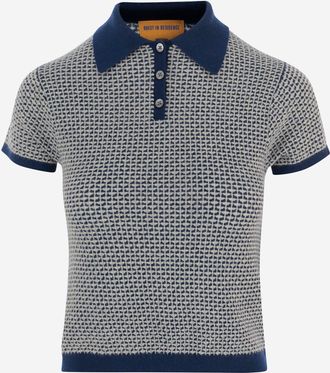 Guest In Residence geschrumpftes Kaschmir-Pique-Poloshirt