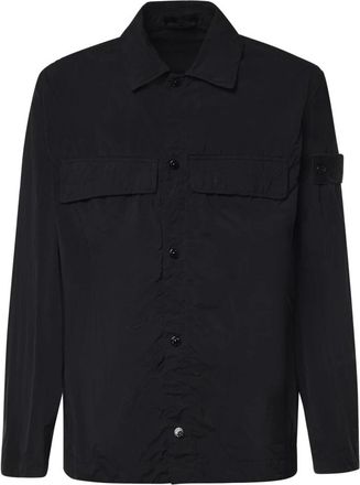 Stone Island Ghost Overshirt - Heren - Zomerjassen - Zwart - 2XL - Nylon - Jassen