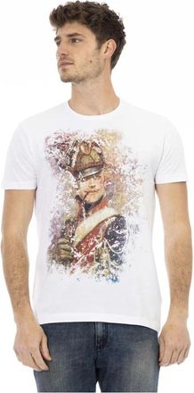 Trussardi Casual T-shirt met korte mouwen en ronde hals - Heren - T-shirts - Wit - M - Tops