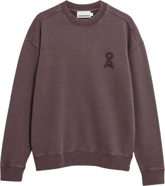 Armedangels Iconic &Aring; GMT Dye Sweatshirt - Heren - Sweatshirts - Bruin - M - Katoen - Hoodies & sweatvesten