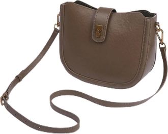 Generic Womens Leather Shoulder Bag Ladies Soft Handbag Female Crossbody Bags(Coffee)