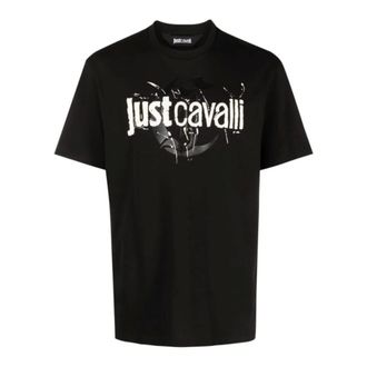 Just Cavalli T-Shirts, male, Black, Size: L Just Cavalli T-shirts and Polos