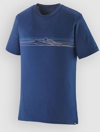 Patagonia Cap Cool Merino Blend Graphic Lycra blau