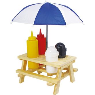 K&uuml;chenprofi Picnic Condiment Set for Ketchup, Mustard, Salt & Pepper, 6 Piece Set in Multicolored at Nordstrom