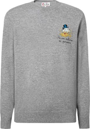 MC2 Saint Barth Heron Light Embry Sweatshirt - Heren - Ronde hals truien - Grijs - 2XL - Truien & Vesten