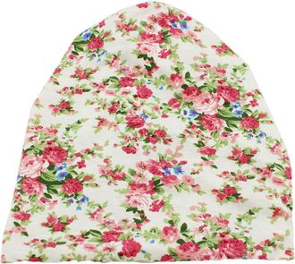 Generic Chemo Headwear for Women Beanie Scarf Soft Turban Cap Floral Head Wraps Soft Fabric Alopecia Bandana (Z Cream Flowers)