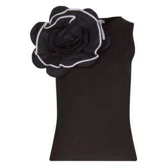 Anne Fontaine Marja T-Shirt in Black at Nordstrom, Size 46 Eu