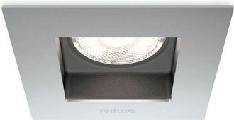 Philips Myliving Porrima Spot Led Empotrable 4,5w Cromado Mat Ip20 10cmx10cm