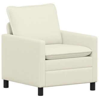 vidaXL Sof&aacute; Crema 76 X 81 X 87,5 Cm Tela Vidaxl
