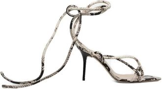 Iro 90 mm sandalen met veters en hak - Wit