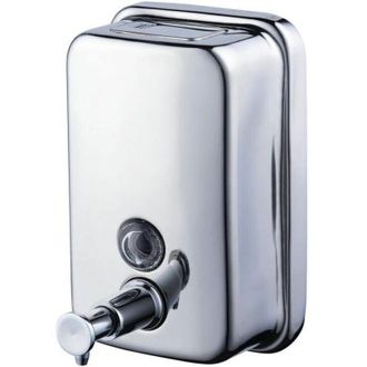OEM Dispensador De Jab&oacute;n Mural De 500 Ml Para Cocina Y Ba&ntilde;o, Fabricado En Acero Inoxidable Cromado Pulido. - Crezuo