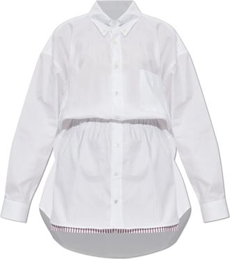 Maison Margiela Katoenen Jumpsuit - Dames - Playsuits - Wit - 2XS - Katoen - Jumpsuits & Playsuits