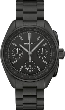 Bulova Lunar Pilot Black Hole Chronograph Quartz Black Dial Mens Watch 98A335