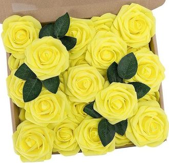 OEM Rosas Artificiales, Para El D&iacute;a De San Valent&iacute;n, El D&iacute;a De La Madre, Bodas, Baby Showers, Aproximadamente 20 Cm De Largo, 8 Cm De Di&aacute;metro