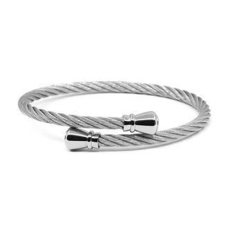 Charriol Celtic Bangle - Bourse in Stainless Steel at Nordstrom, Size 6.5