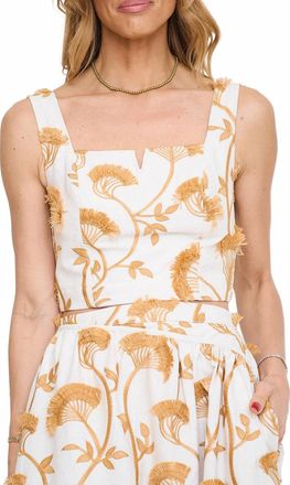 Ciebon 3D Embroidered Tank In White