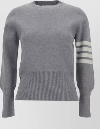 Thom Browne wool round neck long sleeve jumper