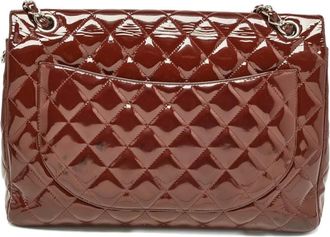 Chanel Borsa a spalla Classic Flap maxi - Rosso