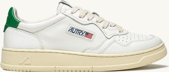 Autry SNEAKERS MEDALIST LOW IN PELLE BIANCA E VERDE